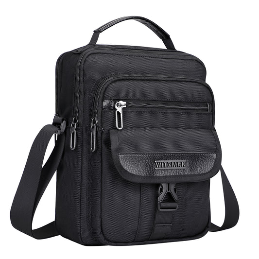 WITZMAN Crossbody Bags for Men Travel Shoulder Bag Lightweight Man Purse Small Casual Messenger Bag for Work Traveling (B699)