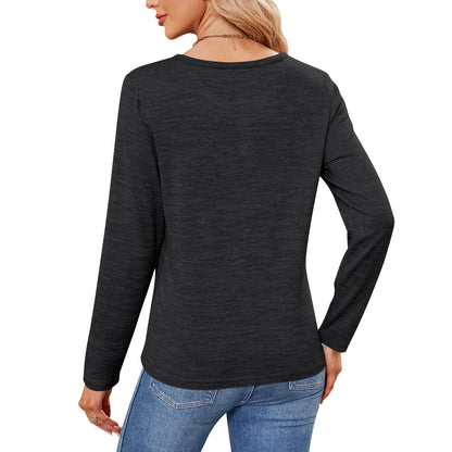 MOMOFEEL Womens Sweatshirts Long Sleeve Tunic Tops Crewneck Henley Shirts Pullover Casual M9002