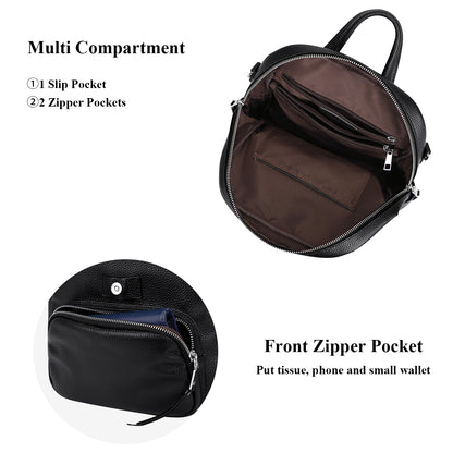 ALTOSY Small Genuine Leather Backpack