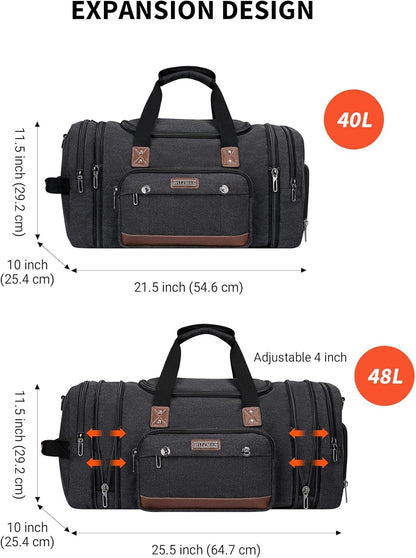 WITZMAN Canvas Duffle Bags for Traveling