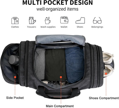 WITZMAN Canvas Duffle Bags for Traveling