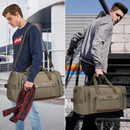 WITZMAN Canvas Duffle Bags for Traveling