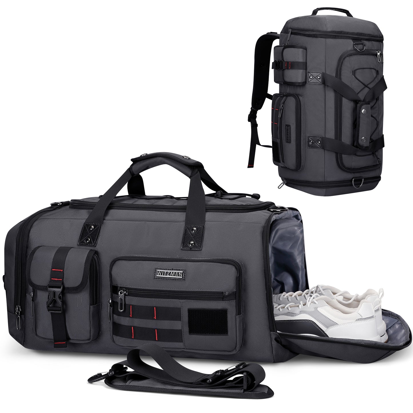 WITZMAN Travel Duffel Bags for Men (B693)