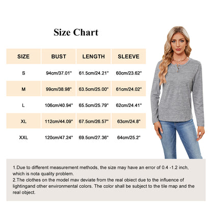 MOMOFEEL Womens Sweatshirts Long Sleeve Tunic Tops Crewneck Henley Shirts Pullover Casual M9002