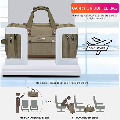 WITZMAN Canvas Duffle Bags for Traveling