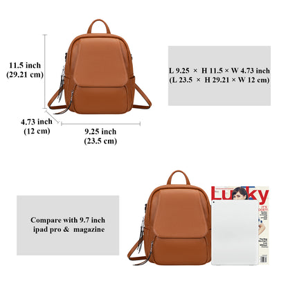 ALTOSY Small Genuine Leather Backpack