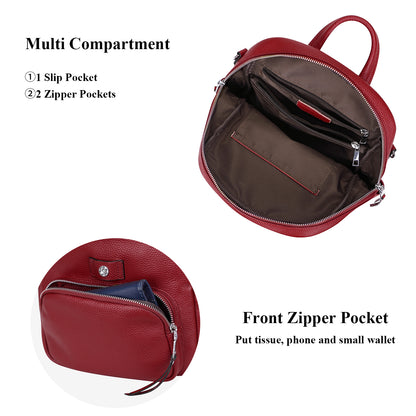 ALTOSY Small Genuine Leather Backpack