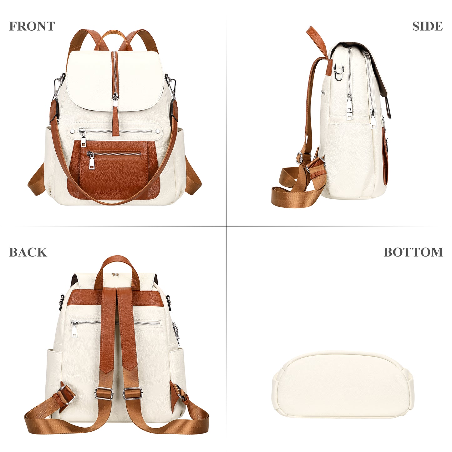 ALTOSY Women Leather Backpack