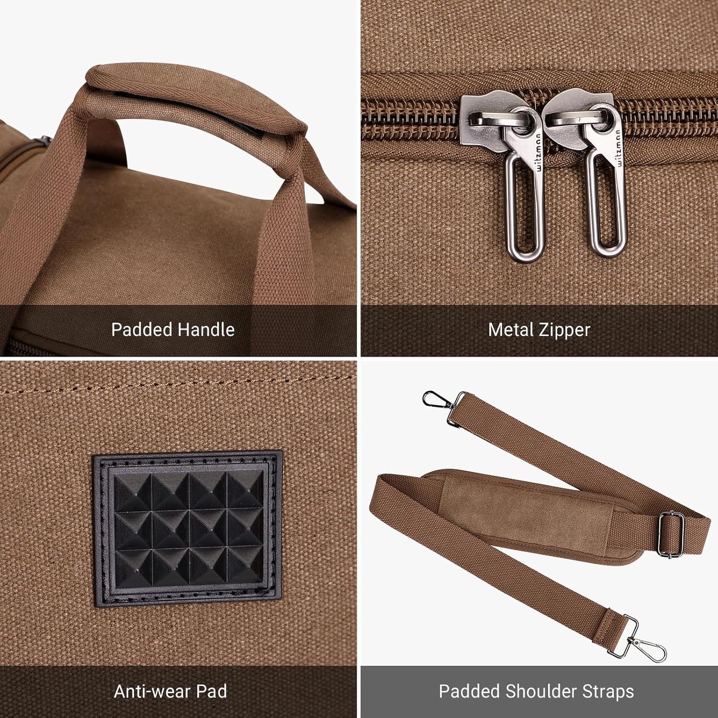 WITZMAN Canvas Duffle Bags for Traveling