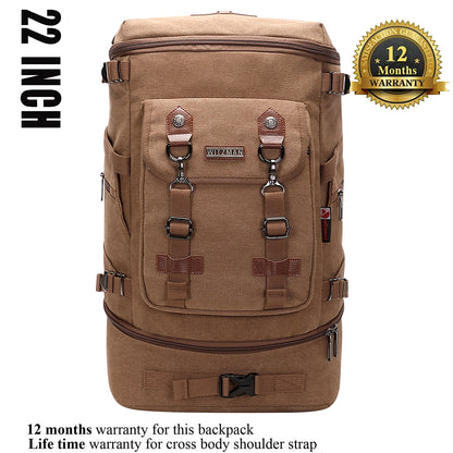 WITZMAN Canvas Travel Laptop Backpack