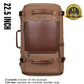 WITZMAN Canvas Travel Backpack