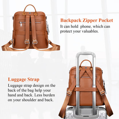 ALTOSY Large Leather Backpack