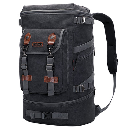 WITZMAN Canvas Travel Laptop Backpack