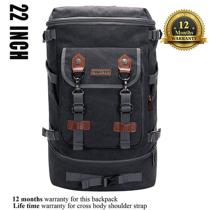 WITZMAN Canvas Travel Laptop Backpack