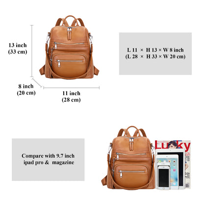 ALTOSY Laptop Leather Backpack