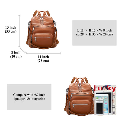 ALTOSY Laptop Leather Backpack