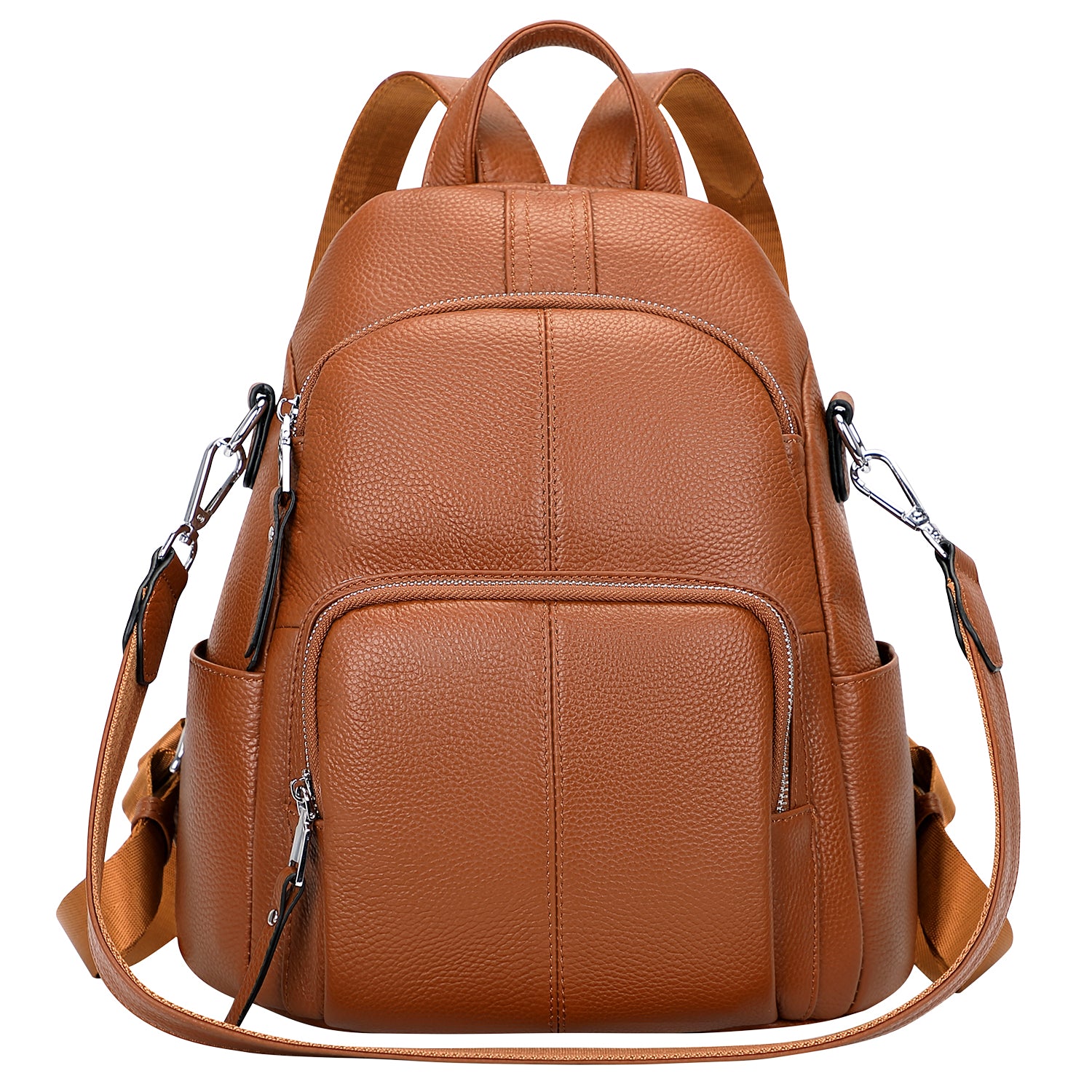 Genuine leather anti theft backpack best sale