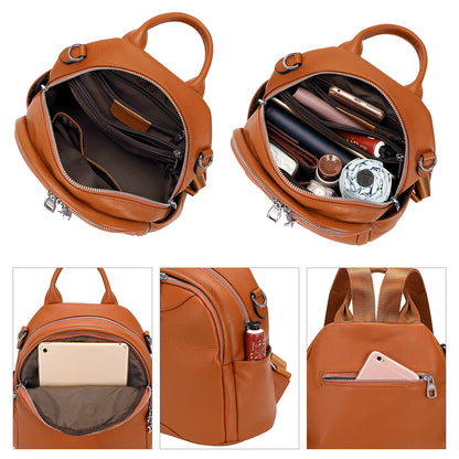 ALTOSY Small Leather Backpack